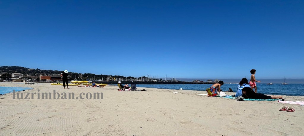 Monterey State Beach. Window on the Bay Park along Del Monte Avenue in Monterey